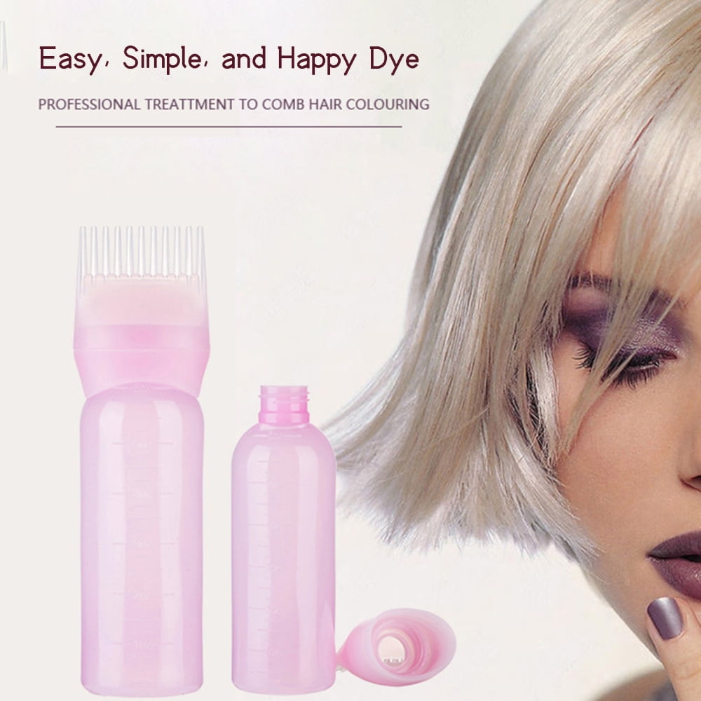 Hair Color Bottle with Tooth Combing Lightweight and Portable Hair Dye Bottle Hairdressing