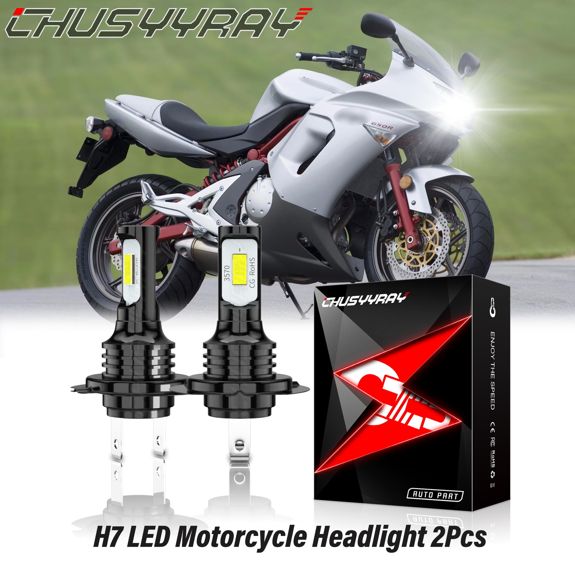 For Kawasaki Ninja 300 2013-2017 High Power H7 LED Headlight