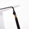 thumbnail image 3 of FENGGUIQU Elegant White Graduation Hat with Tassel Comfortable Polyester Material for Ceremony, 3 of 6