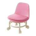thumbnail image 1 of Taburete bajo con ruedas, taburete bajo con ruedas, mini asiento universal giratorio con ruedas para oficina, hogar, salón, cocina, deportes, 1 of 9