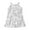 Light Gray, variant on Trendfront Girls Beach Dress Crew Neck Sleeveless Tropical Palm Tree Floral Print Cami Strap Cotton Summer Sundress Wear