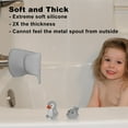 thumbnail image 6 of Bath Kneeler and Elbow Rest Pad Set with Toy Organizer -Bath Tub Pad - Bath Spout Cover Gray Elephant - Free Bathtub Toys, 6 of 7