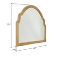 thumbnail image 6 of Regina Wide Arch Natural Tone Wood Wall Mirror, 6 of 6