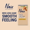 Nair Moisturizing Facial Hair Removal Cream With Sweet Almond Oil, 1