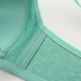 thumbnail image 5 of DondPO Plus Size Bras for Women Wireless Comfortable Bras for Older Women Front Closure Bras for Women No Underwire Wireless Bras for Women Seamless Tshirt Bra Full Coverage Bras for Women Green 44, 5 of 7