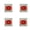 Red, variant on 4pcs Low Profiled Switches Operating Noise 50Million Keystroke Rating For GK61 GK87 Mechanical Keyboards