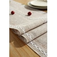 thumbnail image 6 of SEARIPE Rustic Table Runner with Tassels, Cotton Linen Boho Table Runner for Party Dining Home Decor Farmhouse Table Runners Khaki 13"x72", 6 of 7