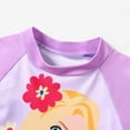 thumbnail image 4 of Disney Princess Toddler Girls Swimsuit Ariel Rapunzel Tiana Rash Guard 2 Pieces Set Sizes 2-6, 4 of 6