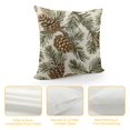 thumbnail image 4 of Gradually Varied Pine Cones Pillowcases Winter Plant Vintage Seamless Pattern Art Design Pillow Case Decorative Throw Pillow Cover for Home Sofa Office, 4 of 5