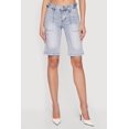 thumbnail image 3 of Women's VIP Denim Bermuda Shorts with Strap Detail, 3 of 4