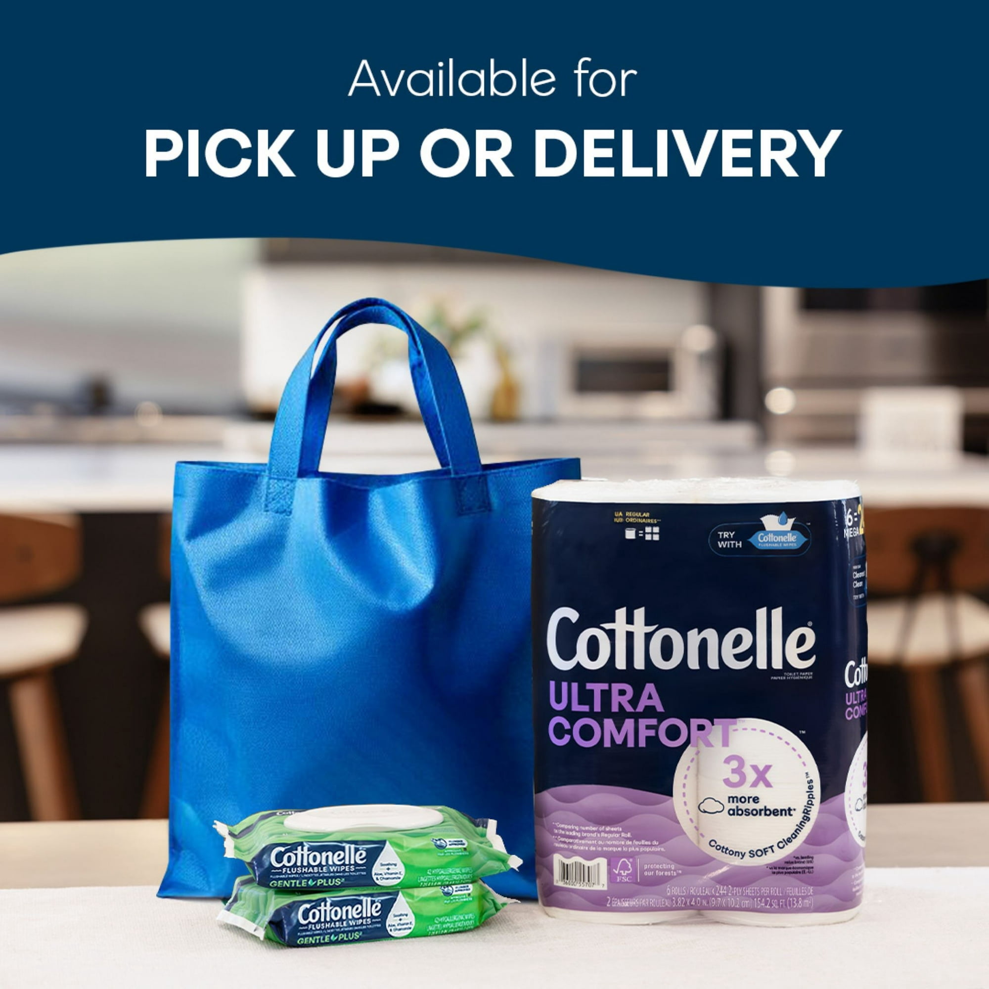 Cottonelle Ultra Comfort Toilet Paper 12 Mega Rolls