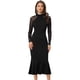 thumbnail image 1 of Vestido con Fishtail Dobladillo con Mangas Largas Vestido Elegante para Mujer Negro XL, 1 of 6