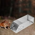 thumbnail image 6 of Clearance! Aoorsake Stainless Steel Squirrel Trap Cage Catch & Release For Set Outdoor & Indoor Mouse Traps Bug Catcher Fly Swatter Silver, 6 of 8