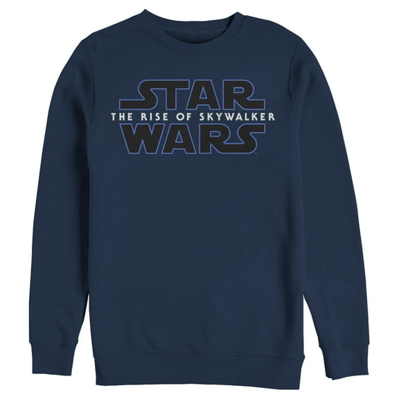 Men's Star Wars: The Rise of Skywalker Classic Logo  Sweatshirt Navy Blue 2X Large