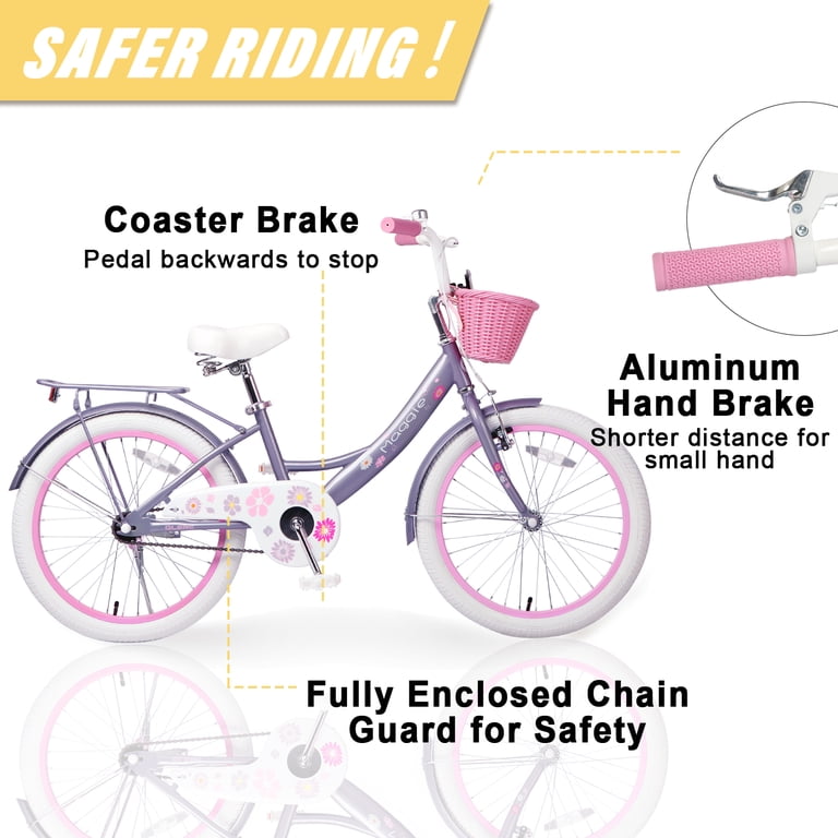 Glerc Maggie Grils Bike, 20 Inch Kids Bicycle for 7-13 Years Old