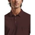 thumbnail image 4 of Ben Hogan Men's & Big Men's Performance Geometric Jacquard Short Sleeve Golf Polo Shirt, Sizes S-5XL, 4 of 7