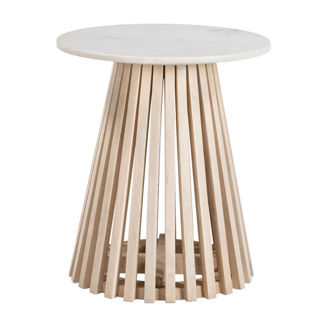 Mesa Lateral Mazara Beige - Kessa Muebles