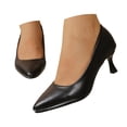 thumbnail image 3 of YLYL Women's Pumps Kitten Heel Pointed Toe Slip on Casual Wedding Work Business Office Dress Shoes, 3 of 9