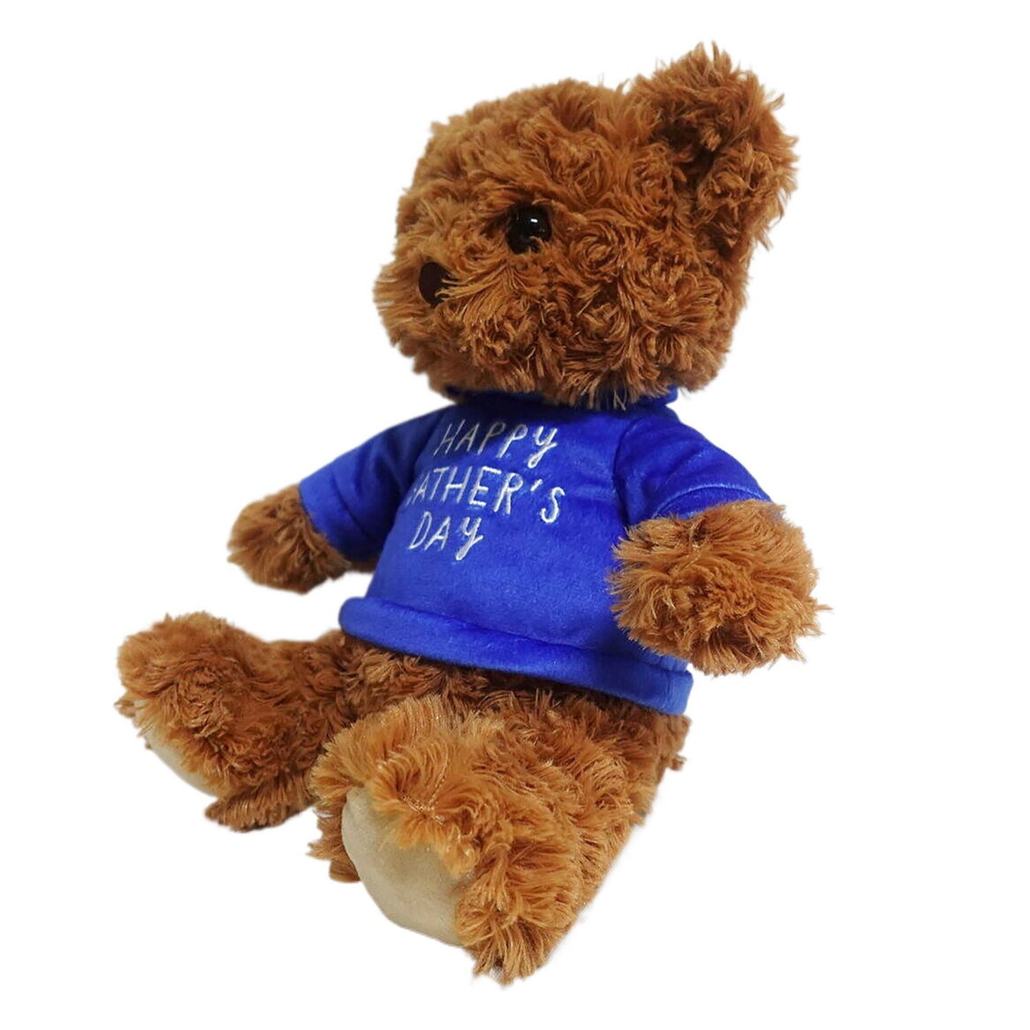 Way to Celebrate Father's Day Plush Bear in T-shirt, 24CM, Plush Bear