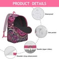 thumbnail image 4 of Bohemian Paisley Print Laptop Backpack, Durable School College Daypack with Multiple Pockets, Lightweight Bookbag, Perfect Gift for Teens, 4 of 5