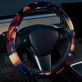 thumbnail image 2 of Mushroom 14.5 Inch Printing PVC Leather Steering Wheel Cover Auto Accessories, 2 of 6