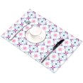 thumbnail image 3 of EREHome Noël Flocons de Neige Floral Set de Support de Plaque Set de 6, Tapis de Table Protecteur 12x18 Pouces, 3 of 5