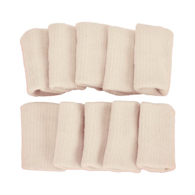 10Pcs Nylon Knuckles Sleeve Thumb Protection Sheath for Sports Breathable Braces, Skin Color