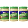 Kraft Sandwich Spread, 15 Fl Oz Jar (Pack of 2)