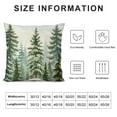 thumbnail image 5 of Nawypu Evergreen Pillow Covers Birch Tree Forest Decorative Nature Mountain Scenery Pillow Protector Closure for Home Bedroom Decor Simple Christmas Holiday Cushion Case, 5 of 5