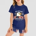 thumbnail image 2 of HCNTES Baby Boy's Outfit Independence Day Theme Cartoon Print Shorts For Litte Girls Casual Outdoor Wear 2 Piece Summer Set For Kids 2T 3T 4T(H03-Dark Blue,6-7 Years), 2 of 7