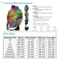 thumbnail image 3 of Men's Loose Fit Printed Hooded Sweatshirt, Long Sleeve Casual Pullover Fleece Hoodie for Street Style, Lounge, Autumn Winter,Multicolor,L, 3 of 5