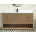 thumbnail image 4 of San Diego 60" Freestanding Bathroom Vanity Oak, 4 of 11