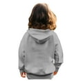 thumbnail image 5 of Hoodies,Girls Oversized Hoodie Long Sleeve Pocket Pullover Sweatshirt Top Comfortable Casual Wear Relaxed Style,Essentials Hoodie,Grey,3-4 Years, 5 of 9