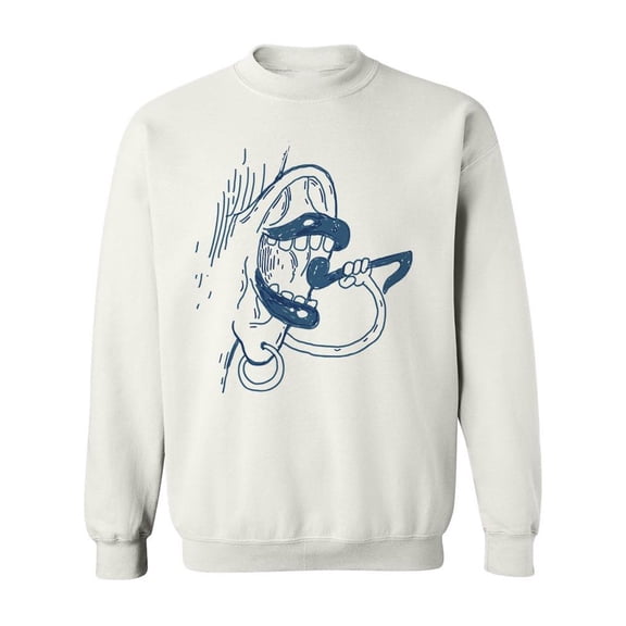 Music Doodle Design Sweatshirt Men -Image by Shutterstock, Male Medium