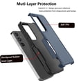 thumbnail image 3 of For Samsung S24 5G 6.2" Case ,Sturdy Phone Case for Galaxy S24 5G 2024,Tiflook Shockproof Protection Heavy Duty Armor Hard Plastic & Rubber Rugged Bumper 2-in-1 Case Cover ( Blue ), 3 of 6