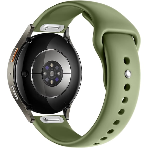 REQO 20mm Sport Bands Compatible with Samsung Galaxy Watch 7 6 5 4 Band 40mm 44mm/Galaxy Watch 4 6 Classic Band 42mm 46mm 43mm 47mm/Watch 5 Pro 45mm/Active 2,Soft Silicone Wristband Strap