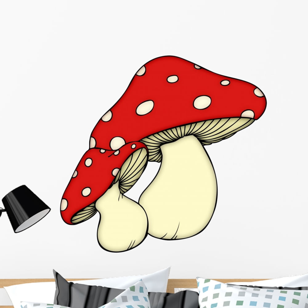 Mushroom Mushrooms Forest Toadstool Wall Decal Mural by Wallmonkeys