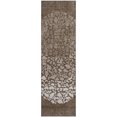 thumbnail image 2 of Addison Rugs Mayfield Washable Transitional Circles Chocolate Runner Rug, 2'3" x 7'6", 2 of 5