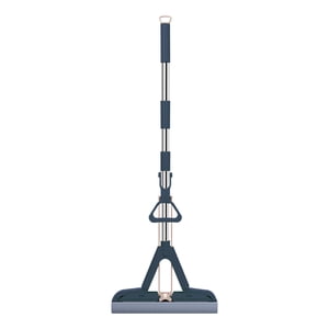 Ohufall Absorbent Folding Sponge Floor Mop With Brush Hand Held Cleaning Mop Wet Mop House Mop
