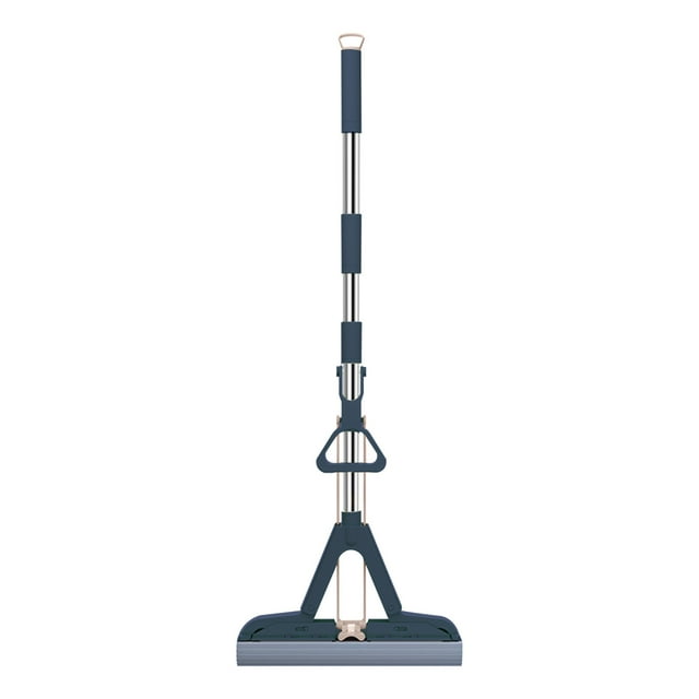 Birdeem Absorbent Folding Sponge Mop with Brush Hand Free Mop