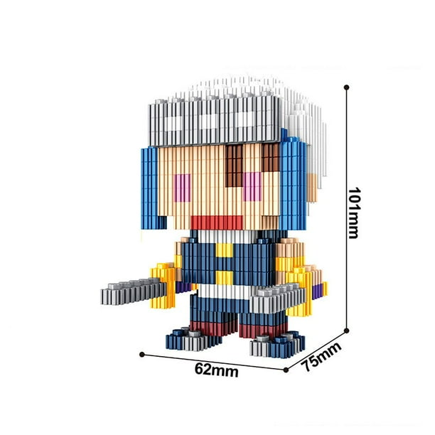 Décadas de construcción de personajes de anime Demon Slayer para niños, pequeños juguetes de ensamblaje para padres, regalos de cumpleaños para niños SIN CAJA065NINGUNA CAJA zhangyuxiang unisex