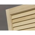 thumbnail image 4 of AWC Exterior Wood Window Shutters Louvered 15"wide x 63"high Unfinished, 4 of 6