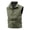 Khaki, variant on Men's Summer Stand up Collar Vest Casual Stylish Solid Color Sleeveless Casual Jackets Summer White