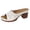 White, variant on Rokment Hollow out Platform Chunky Block High Heels Dress Slip on Sandals for Women Ladies 2026 Summer Fashion Casual Leather Fish Mouth Open Toe Heeled Slides Black Size 6.5