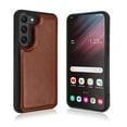 thumbnail image 3 of Njjex For Samsung Galaxy S24,S24 Plus,S24 Ultra Wallet Case, Galaxy S24 PU Leather Case,Luxury Slim Folio Flip Kickstand Shockproof Cards Holder Wallet Case Cover -Brown, 3 of 7