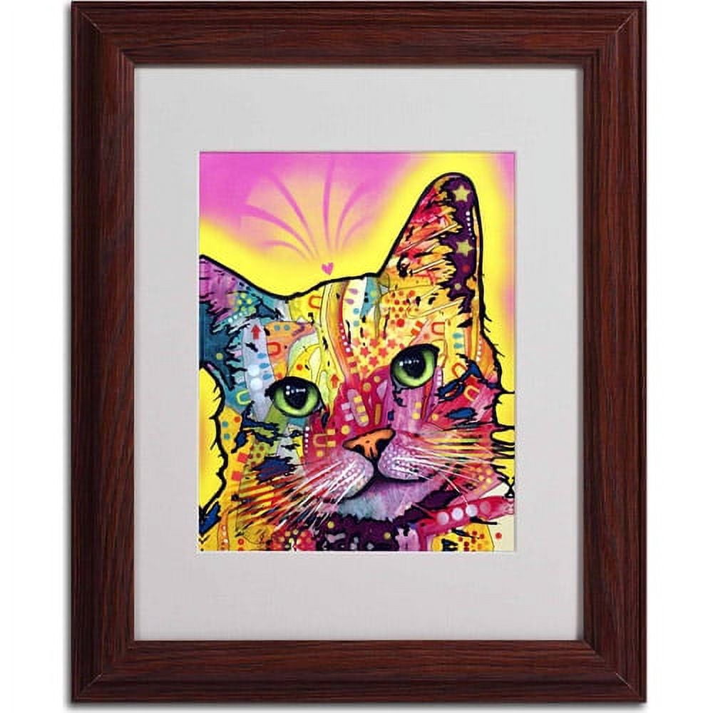 Matted art under acrylic in a wood frame
