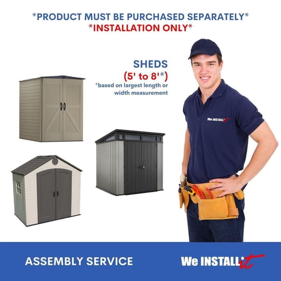 Home Installation Service for Sheds 5ft to 8ft by We Install It Services
