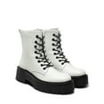 thumbnail image 4 of BURUDANI Women’s Combat Ankle Boots Lace-Up Platform Lug Sole Booties, 4 of 7