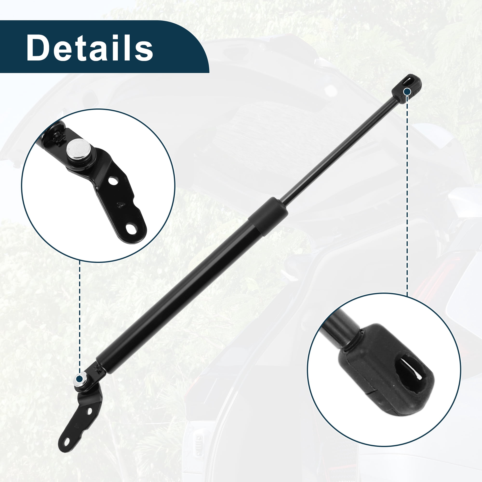 Unique Bargains 2Pcs Rear Hatch Lift Supports for Toyota Celica 1999-2005 Gas Spring Black