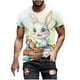thumbnail image 2 of Tops para hombre, blusas y camisas de manga corta con cuello redondo para hombre, jersey informal con cuello redondo y estampado de Pascua para hombre, camisetas deportivas de manga corta, blusas de p, 2 of 5
